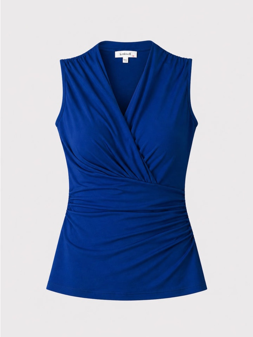 Kettlewell Bright Navy Draped Sleeveless Top